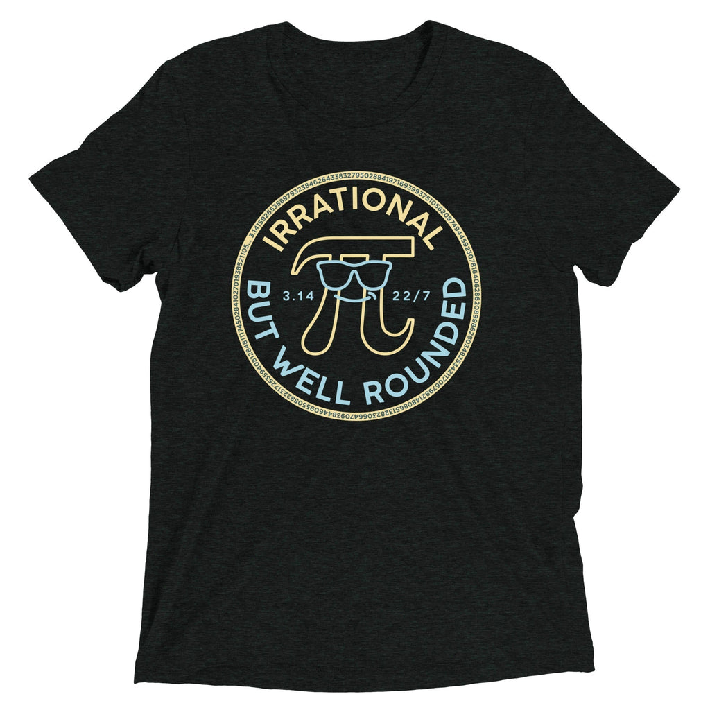 Irrational But Well Rounded Men's Tri-Blend Tee Hoodie, Sweatshirt | CoreVibeTees.com (Image 2)