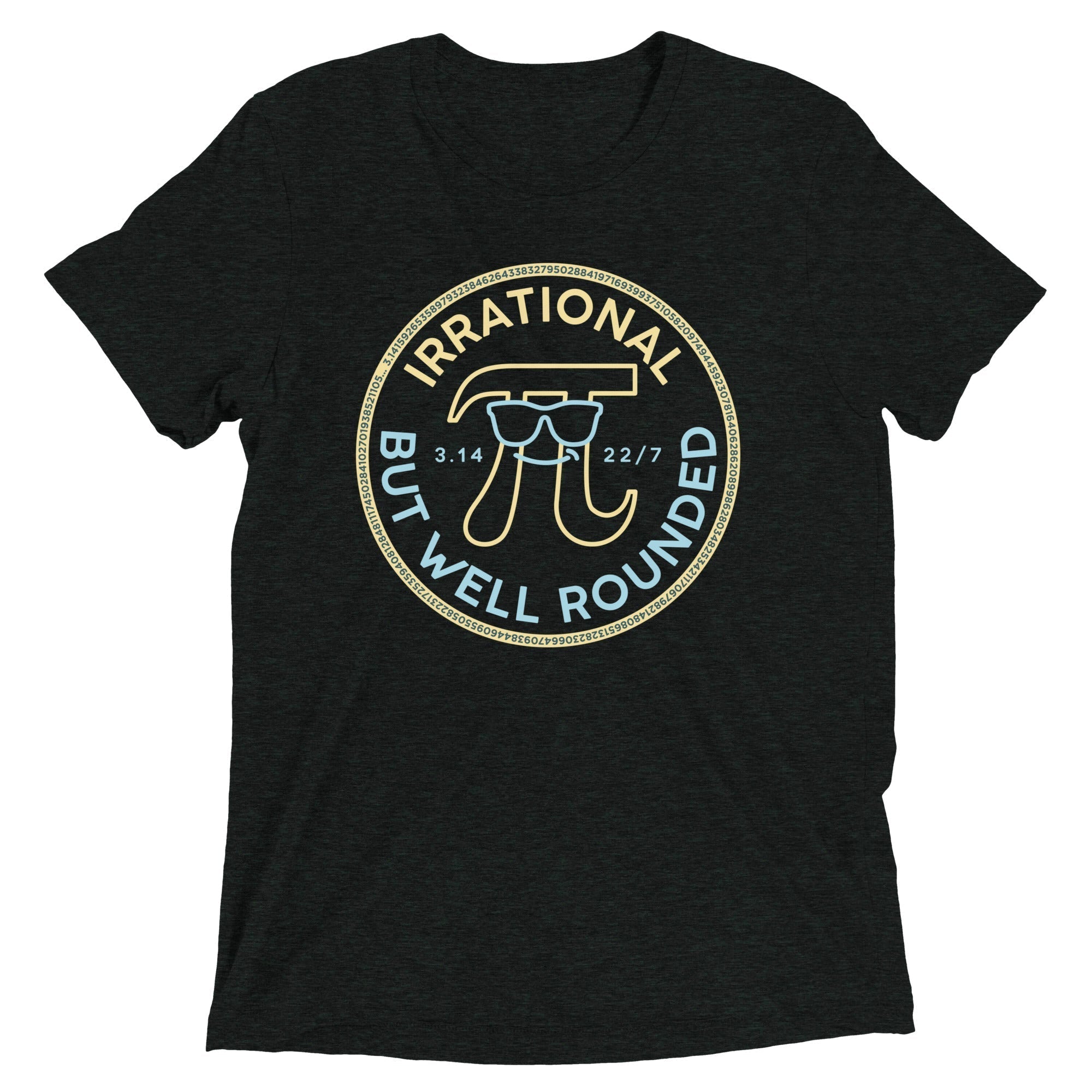 Irrational But Well Rounded Men's Tri-Blend Tee Hoodie, Sweatshirt | CoreVibeTees.com (Image 2)