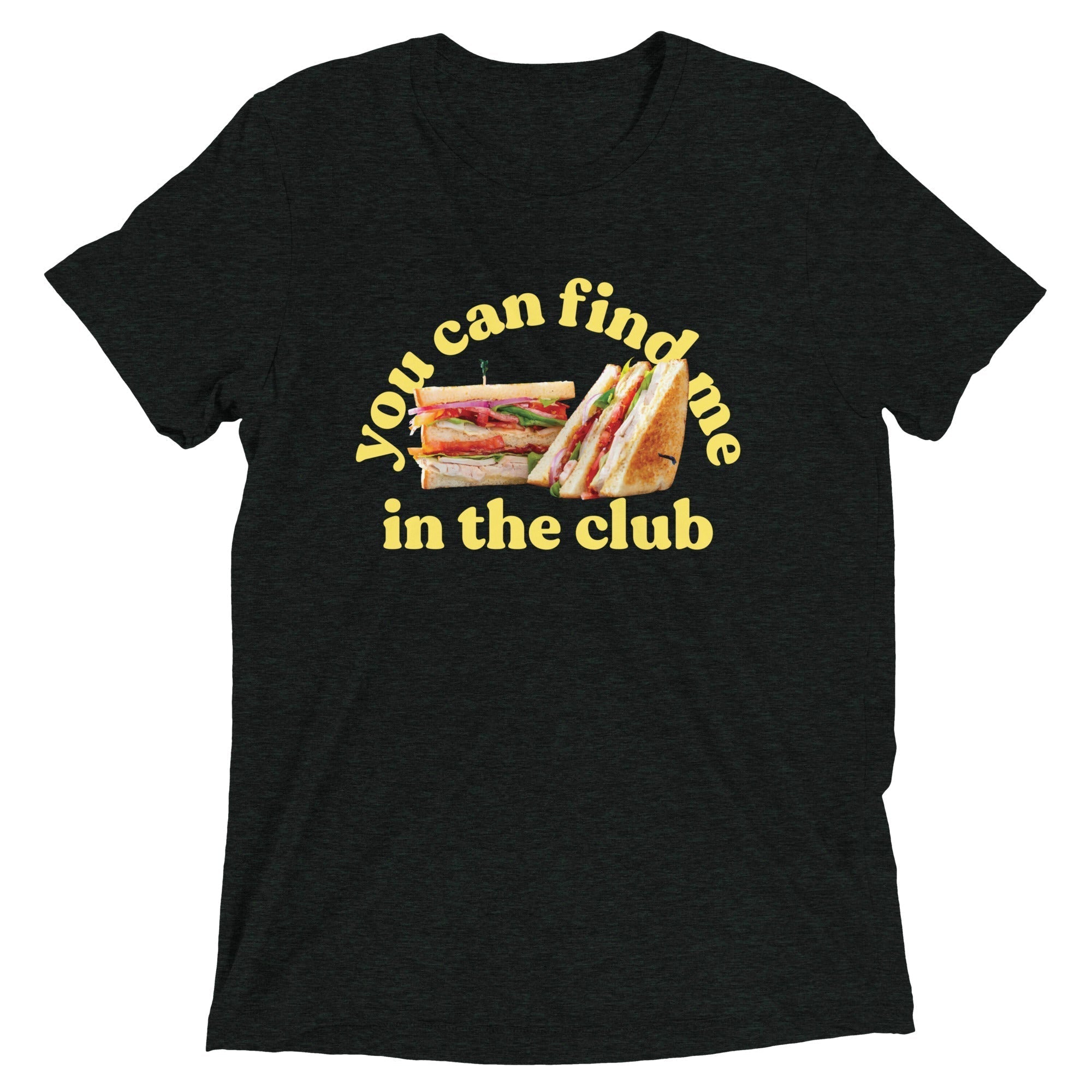 You Can Find Me In The Club Men's Tri-Blend Tee Hoodie, Sweatshirt | CoreVibeTees.com (Image 2)