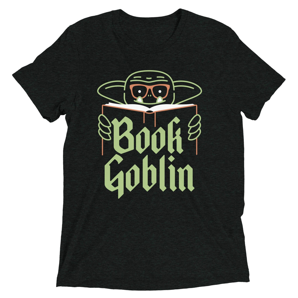 Book Goblin Men's Tri-Blend Tee Hoodie, Sweatshirt | CoreVibeTees.com (Image 2)