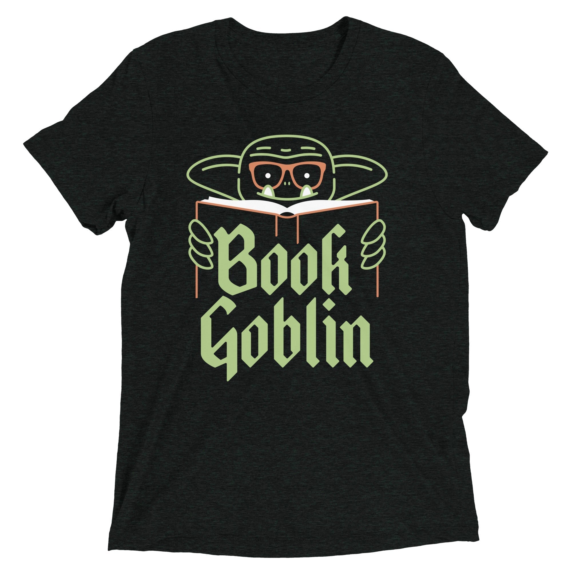 Book Goblin Men's Tri-Blend Tee Hoodie, Sweatshirt | CoreVibeTees.com (Image 2)
