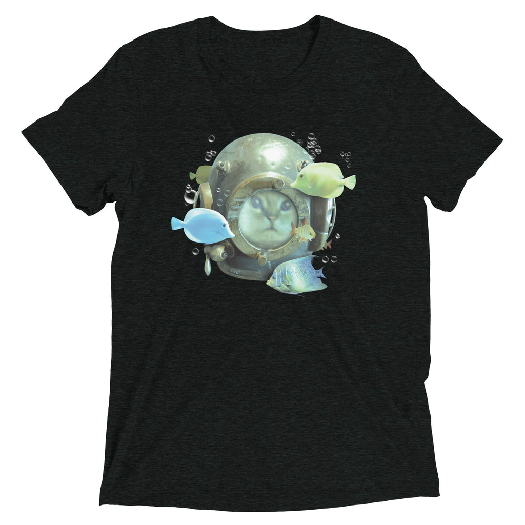 20,000 Purrrs Under The Sea Men's Tri-Blend Tee Hoodie, Sweatshirt | CoreVibeTees.com (Image 2)