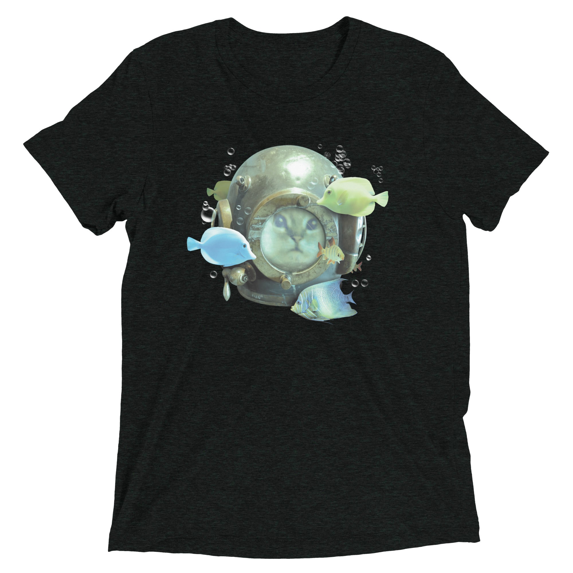20,000 Purrrs Under The Sea Men's Tri-Blend Tee Hoodie, Sweatshirt | CoreVibeTees.com (Image 2)