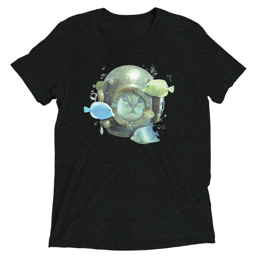 20,000 Purrrs Under The Sea Men's Tri-Blend Tee Hoodie, Sweatshirt | CoreVibeTees.com (Image 2)