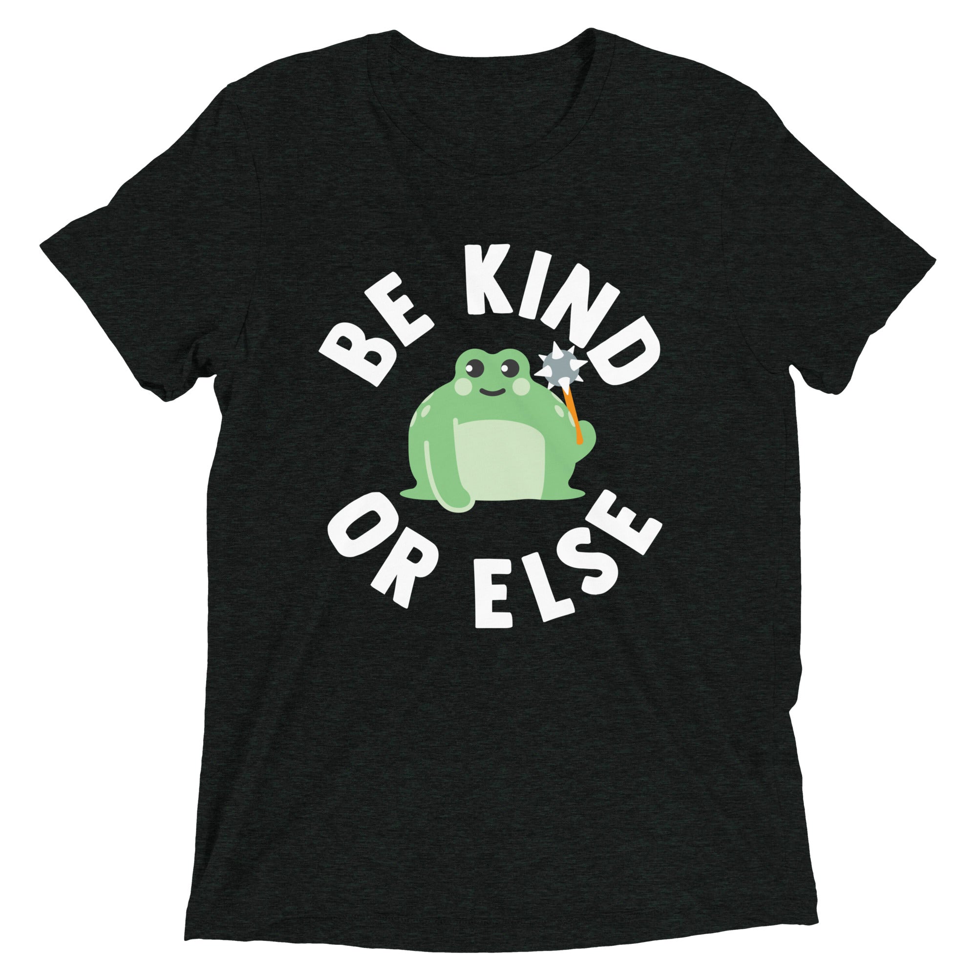 Be Kind Or Else Men's Tri-Blend Tee Hoodie, Sweatshirt | CoreVibeTees.com (Image 2)