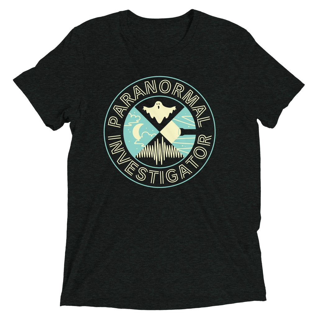 Paranormal Investigator Men's Tri-Blend Tee Hoodie, Sweatshirt | CoreVibeTees.com (Image 1)
