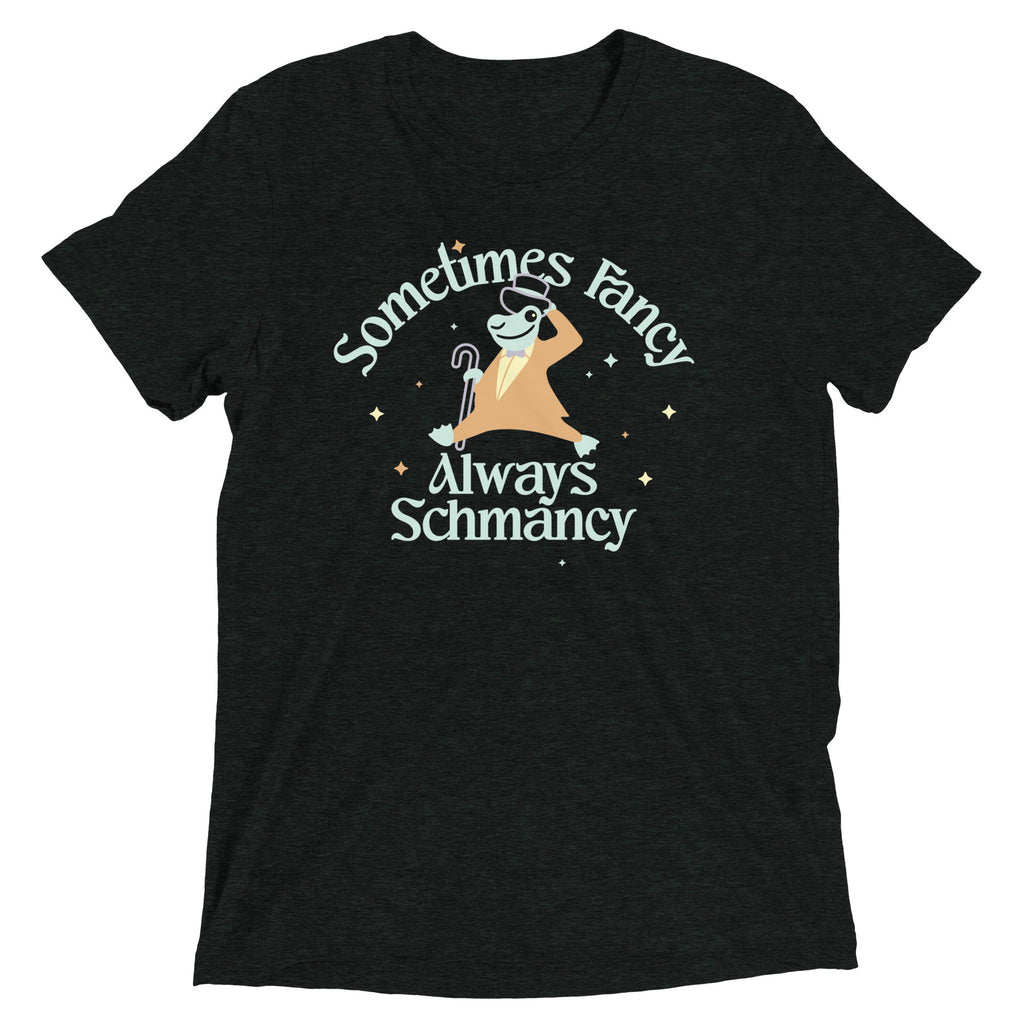 Sometimes Fancy Always Schmancy Men's Tri-Blend Tee Hoodie, Sweatshirt | CoreVibeTees.com (Image 1)