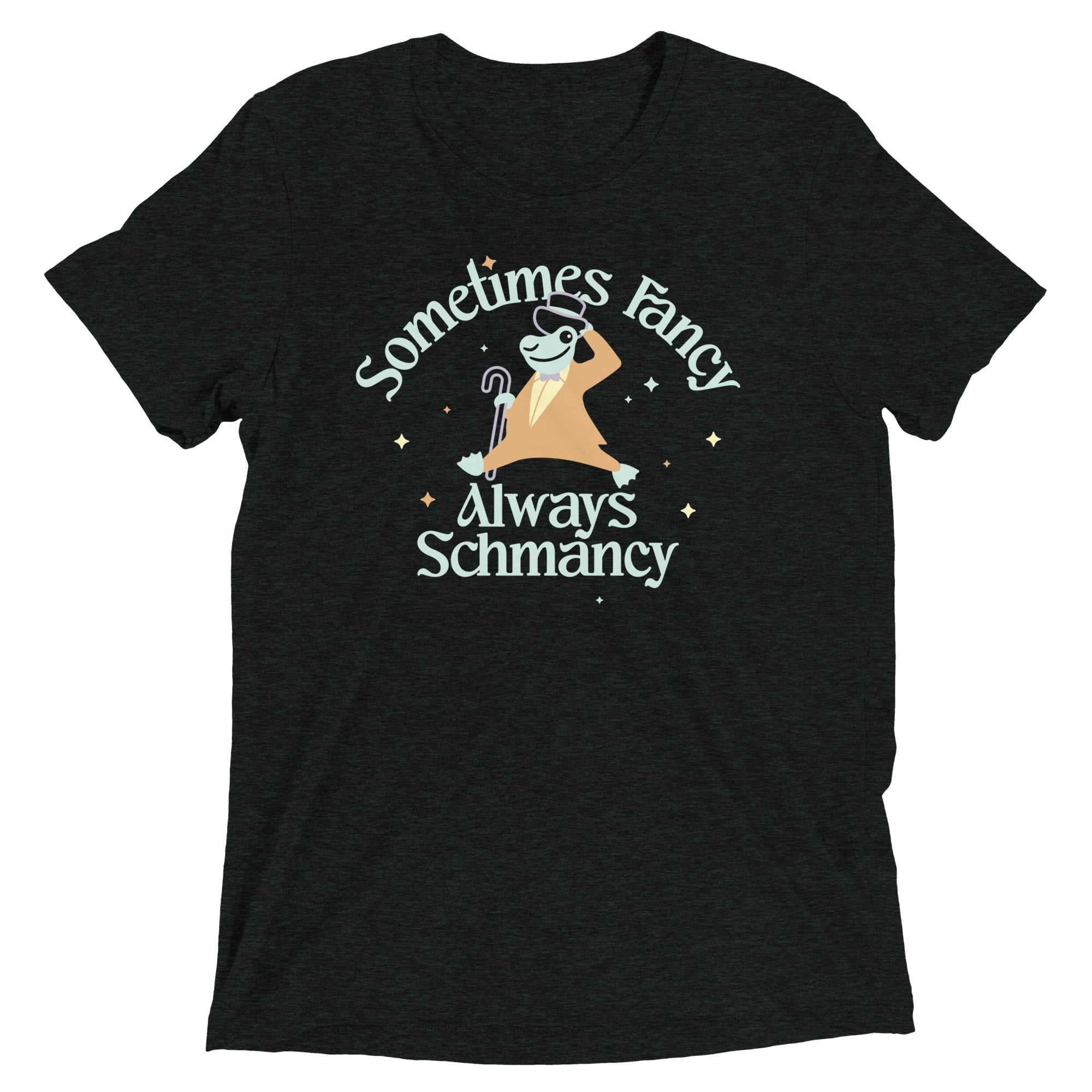 Sometimes Fancy Always Schmancy Men's Tri-Blend Tee Hoodie, Sweatshirt | CoreVibeTees.com (Image 1)