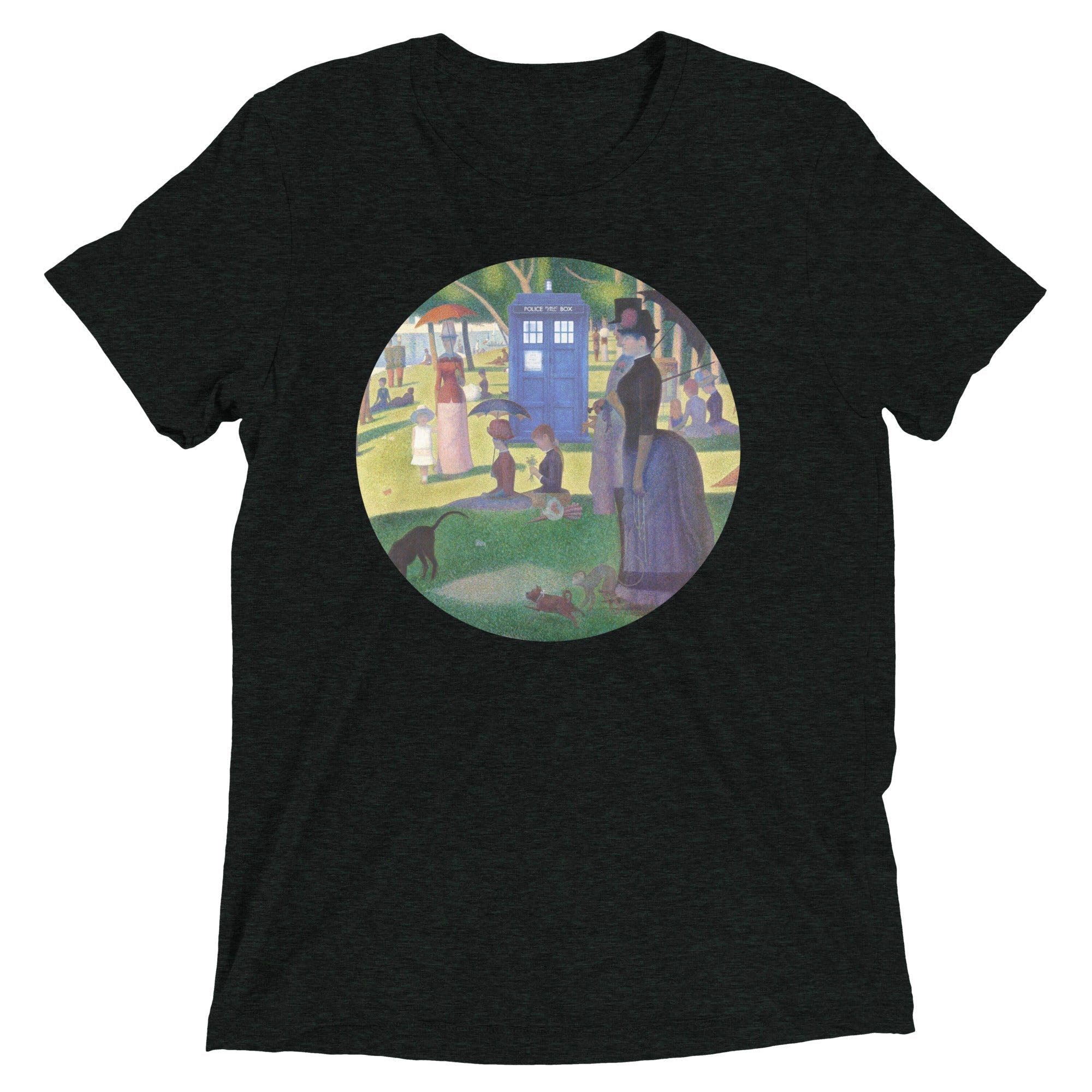 Tardis On La Grande Men's Tri-Blend Tee Hoodie, Sweatshirt | CoreVibeTees.com (Image 2)