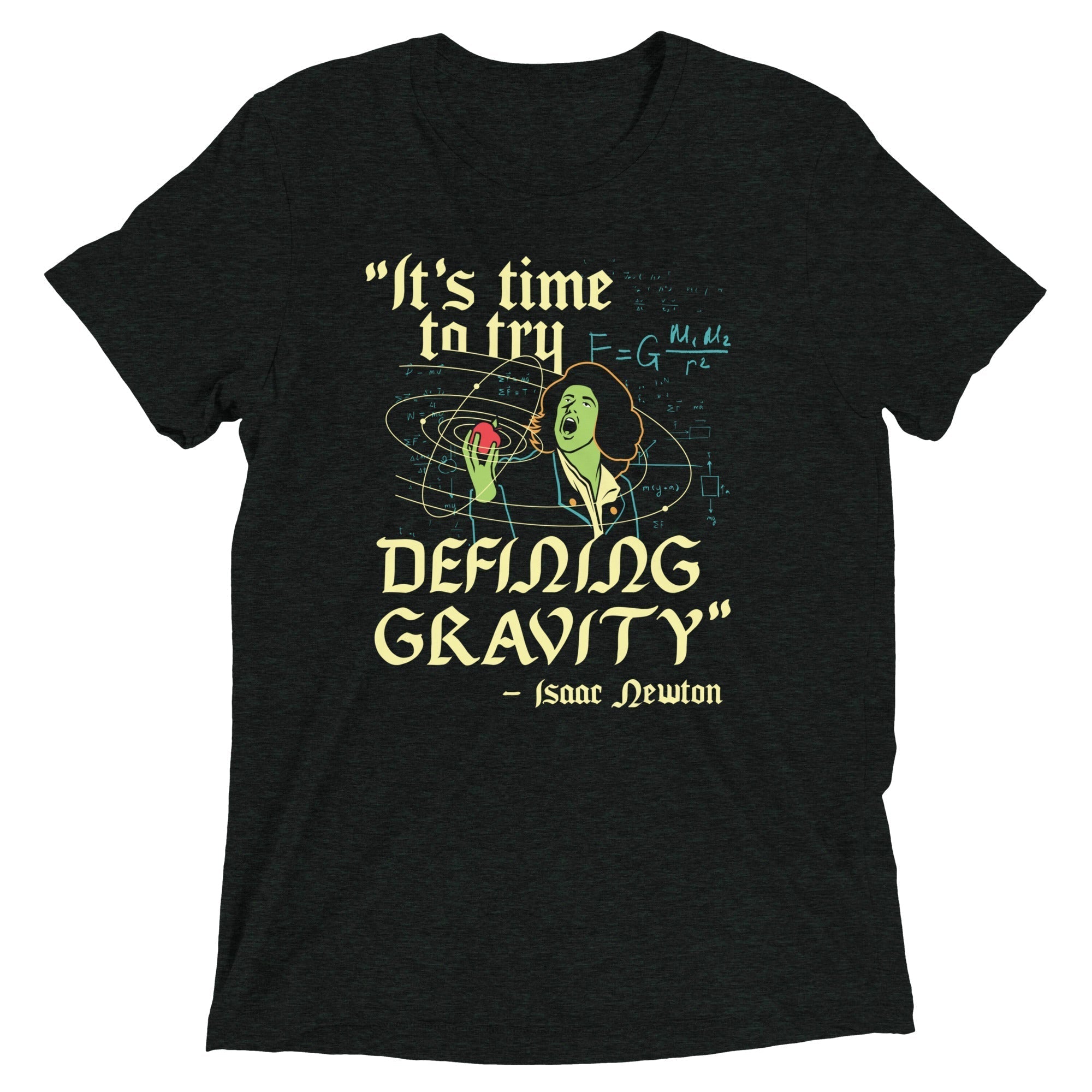It's Time To Try Defining Gravity Men's Tri-Blend Tee Hoodie, Sweatshirt | CoreVibeTees.com (Image 2)
