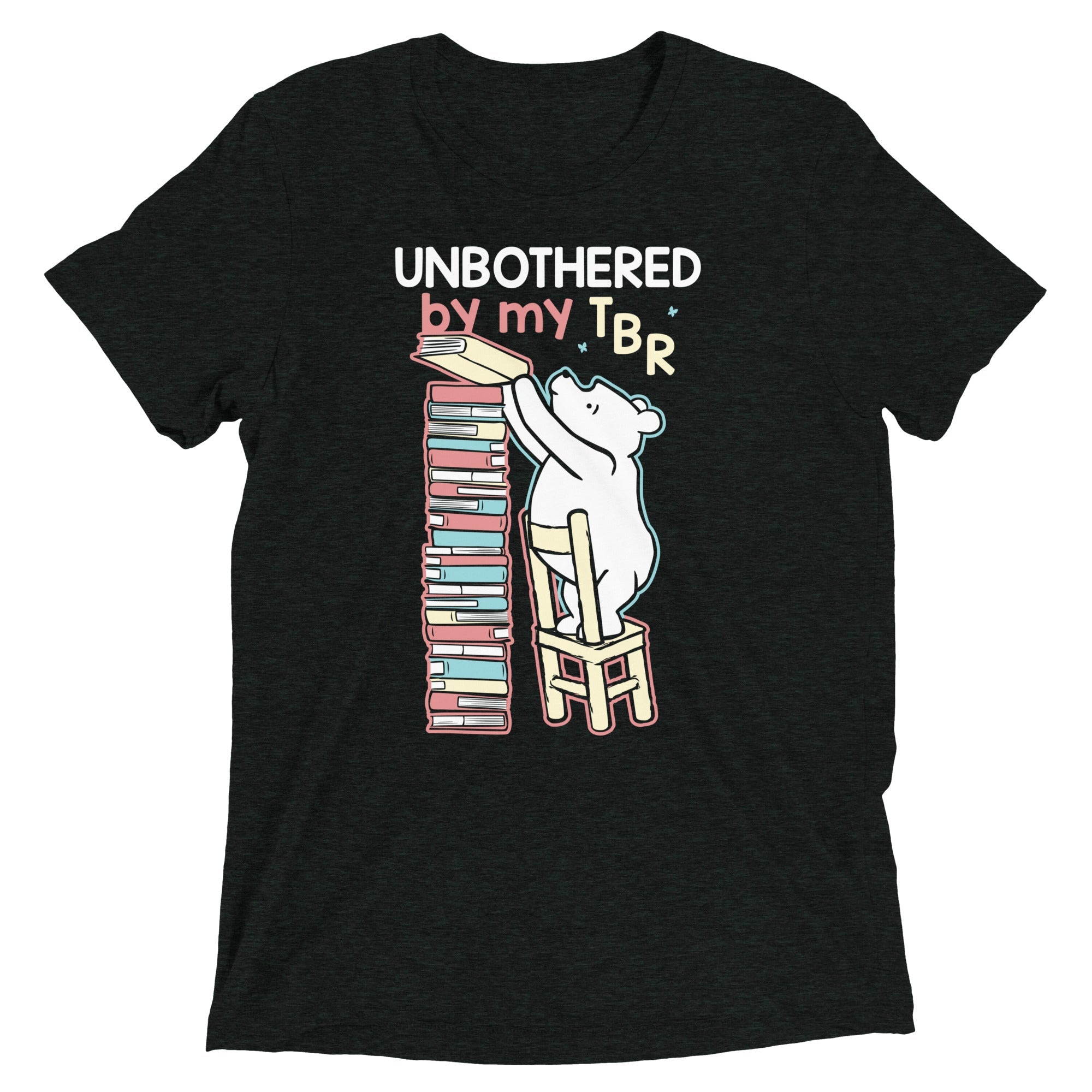 Unbothered By My TBR Men's Tri-Blend Tee Hoodie, Sweatshirt | CoreVibeTees.com (Image 1)