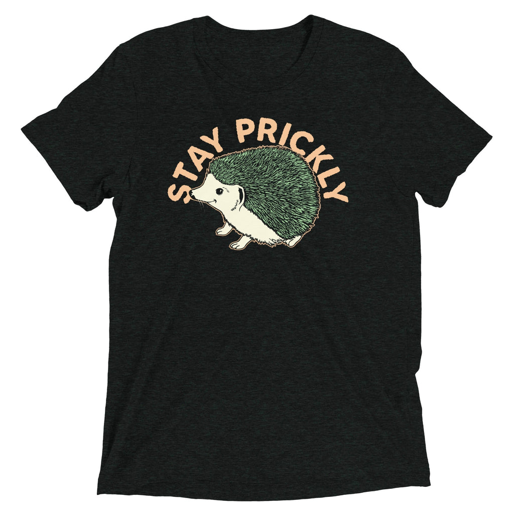 Stay Prickly Men's Tri-Blend Tee Hoodie, Sweatshirt | CoreVibeTees.com (Image 3)