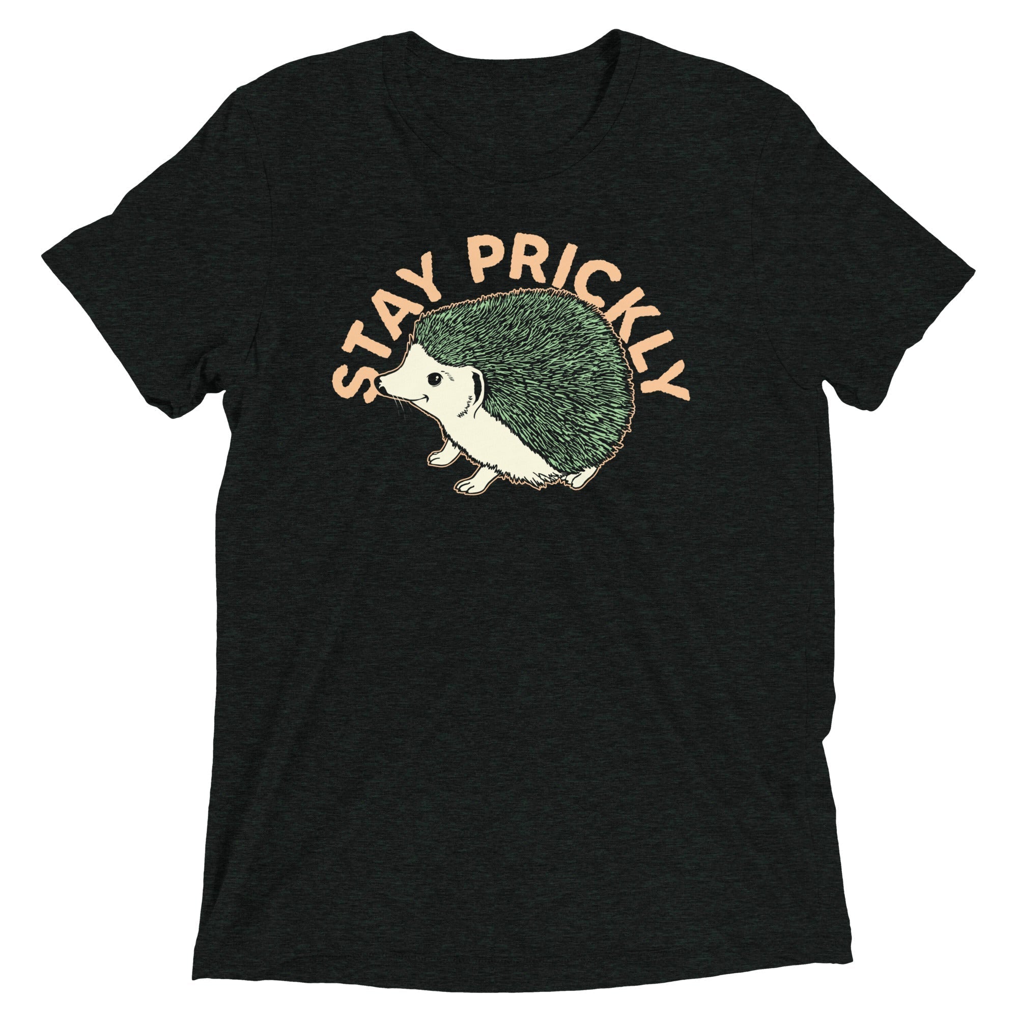 Stay Prickly Men's Tri-Blend Tee Hoodie, Sweatshirt | CoreVibeTees.com (Image 3)