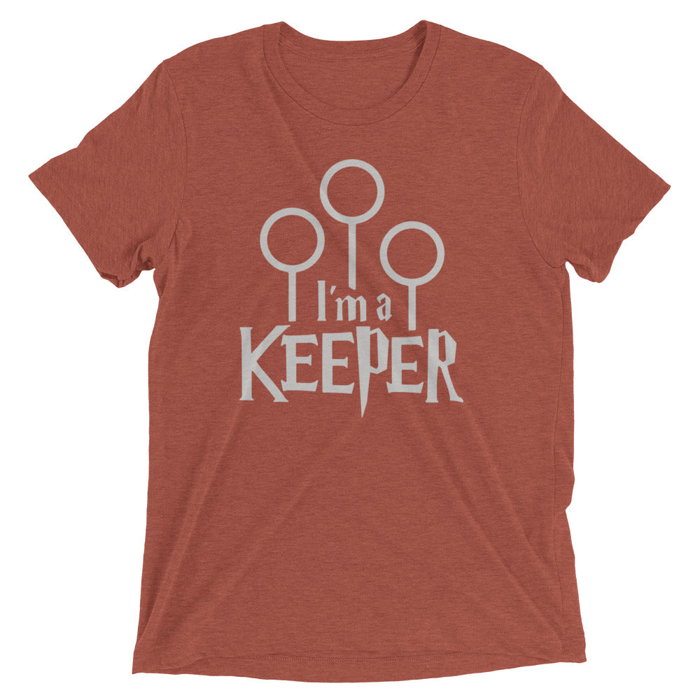 I'm A Keeper Men's Tri-Blend Tee Hoodie, Sweatshirt | CoreVibeTees.com (Image 5)