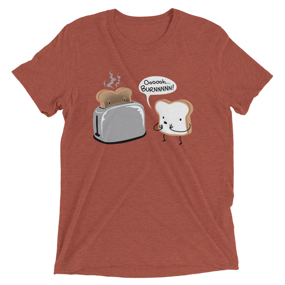 Oooooh...BURNNNNN! Men's Tri-Blend Tee Hoodie, Sweatshirt | CoreVibeTees.com (Image 5)