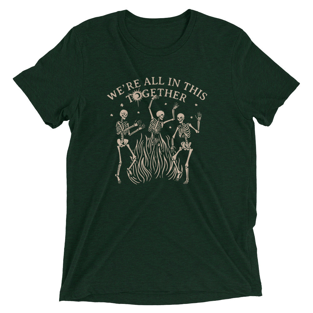We're All In This Together Men's Tri-Blend Tee Hoodie, Sweatshirt | CoreVibeTees.com (Image 2)