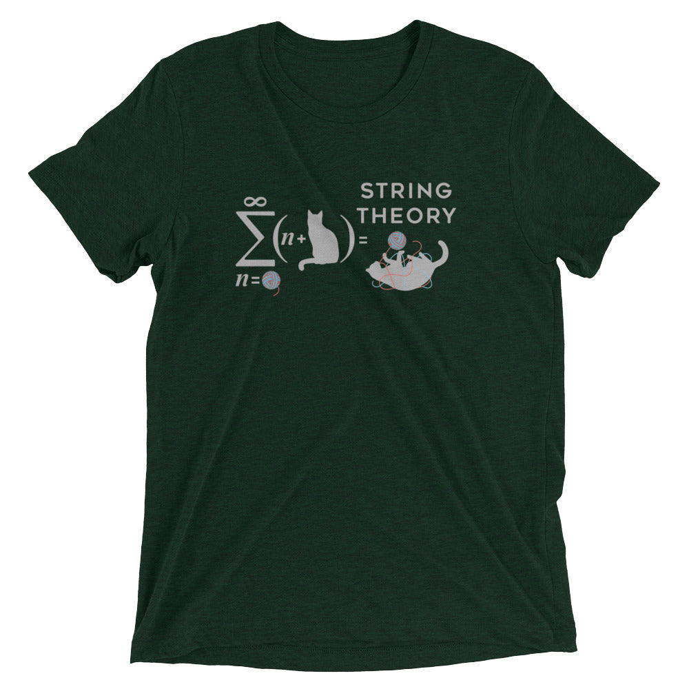 String Theory Men's Tri-Blend Tee Hoodie, Sweatshirt | CoreVibeTees.com (Image 2)