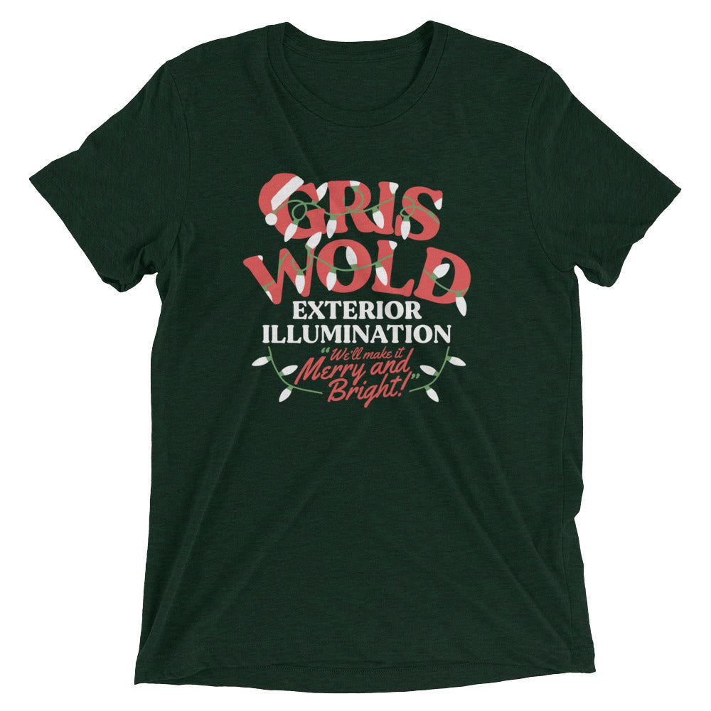 Griswold Exterior Illumination Men's Tri-Blend Tee Hoodie, Sweatshirt | CoreVibeTees.com (Image 2)