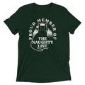 The Naughty List Men's Tri-Blend Tee Hoodie, Sweatshirt | CoreVibeTees.com (Image 1)