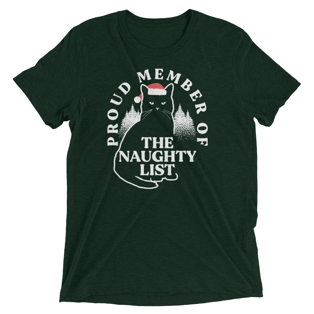 The Naughty List Men's Tri-Blend Tee Hoodie, Sweatshirt | CoreVibeTees.com (Image 1)