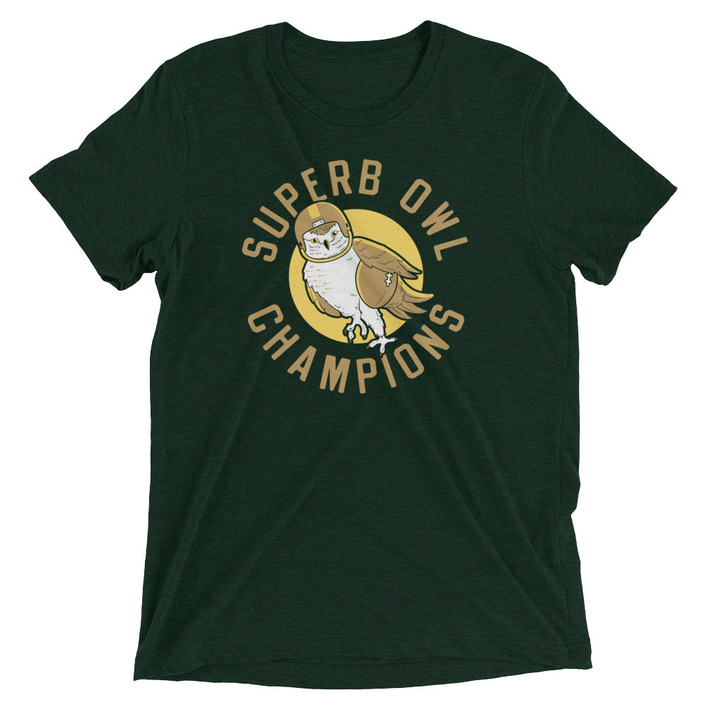Superb Owl Men's Tri-Blend Tee Hoodie, Sweatshirt | CoreVibeTees.com (Image 3)