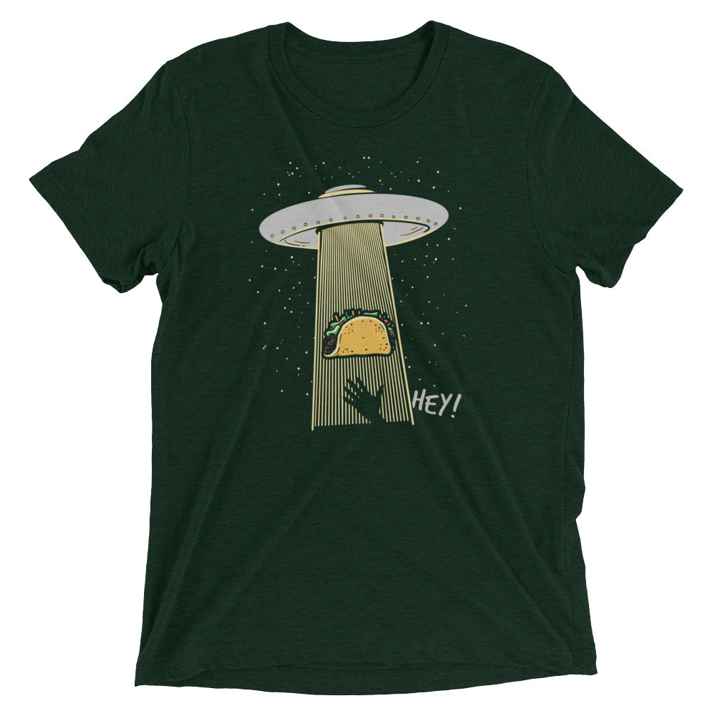 Taco Abduction Men's Tri-Blend Tee Hoodie, Sweatshirt | CoreVibeTees.com (Image 2)