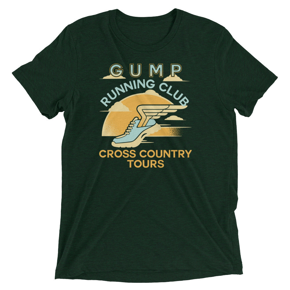 Gump Running Club Men's Tri-Blend Tee Hoodie, Sweatshirt | CoreVibeTees.com (Image 3)