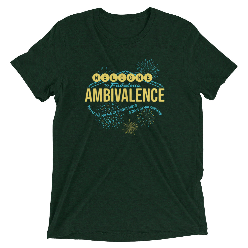 Welcome To Fabulous Ambivalence Men's Tri-Blend Tee Hoodie, Sweatshirt | CoreVibeTees.com (Image 2)