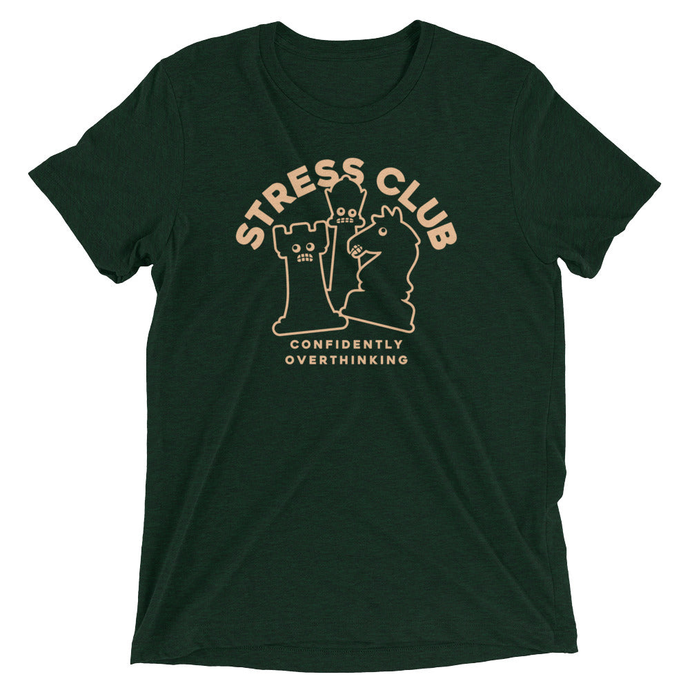 Stress Club Men's Tri-Blend Tee Hoodie, Sweatshirt | CoreVibeTees.com (Image 2)