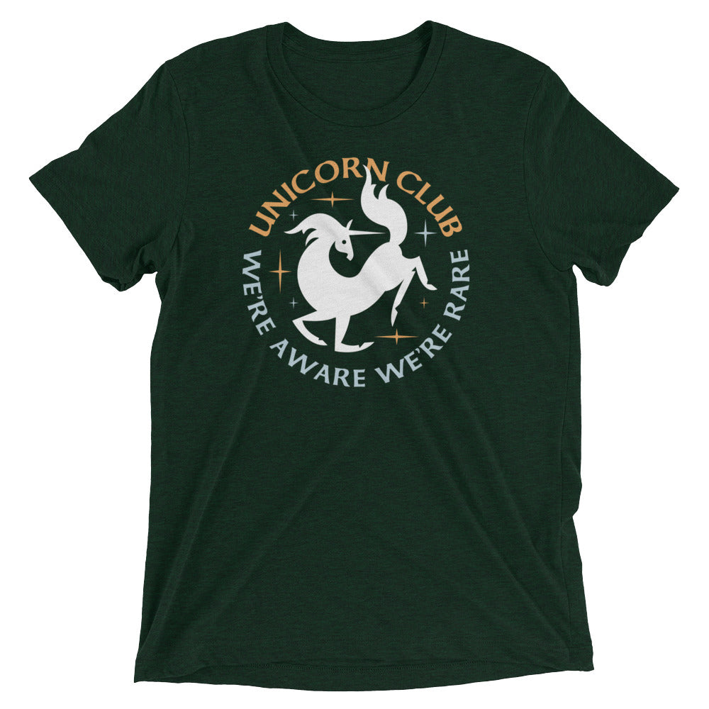 Unicorn Club Men's Tri-Blend Tee Hoodie, Sweatshirt | CoreVibeTees.com (Image 3)
