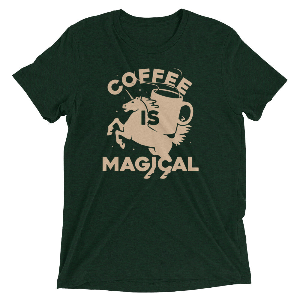 Coffee Is Magical Men's Tri-Blend Tee Hoodie, Sweatshirt | CoreVibeTees.com (Image 3)