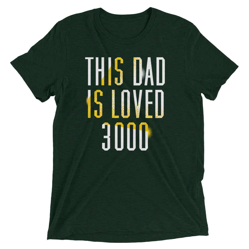 This Dad Is Loved 3000 Men's Tri-Blend Tee Hoodie, Sweatshirt | CoreVibeTees.com (Image 2)