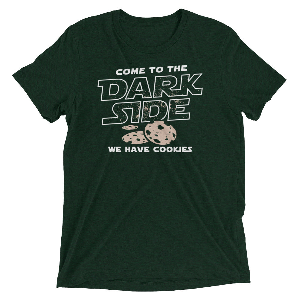 Come To The Dark Side, We Have Cookies Men's Tri-Blend Tee Hoodie, Sweatshirt | CoreVibeTees.com (Image 2)
