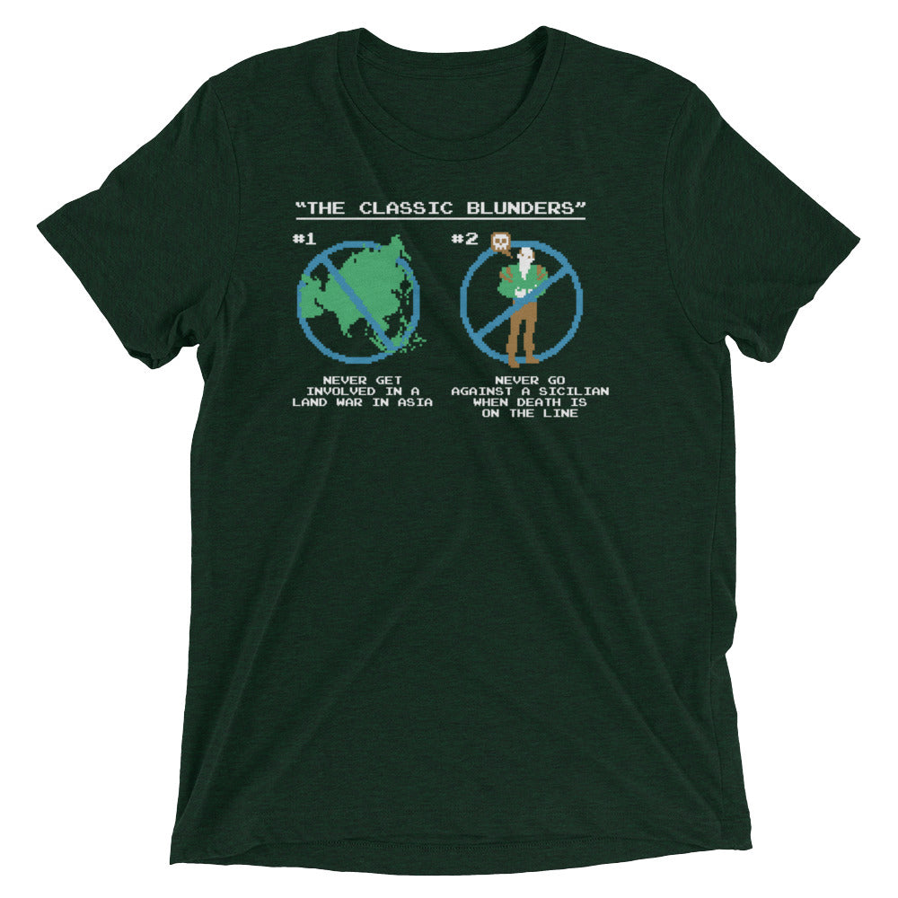 The Classic Blunders Men's Tri-Blend Tee Hoodie, Sweatshirt | CoreVibeTees.com (Image 2)