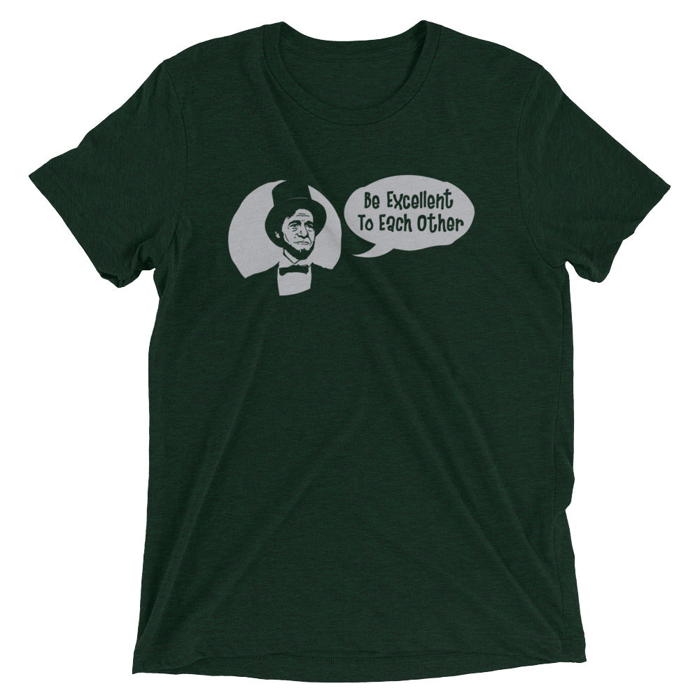 Be Excellent to Each Other Men's Tri-Blend Tee Hoodie, Sweatshirt | CoreVibeTees.com (Image 2)
