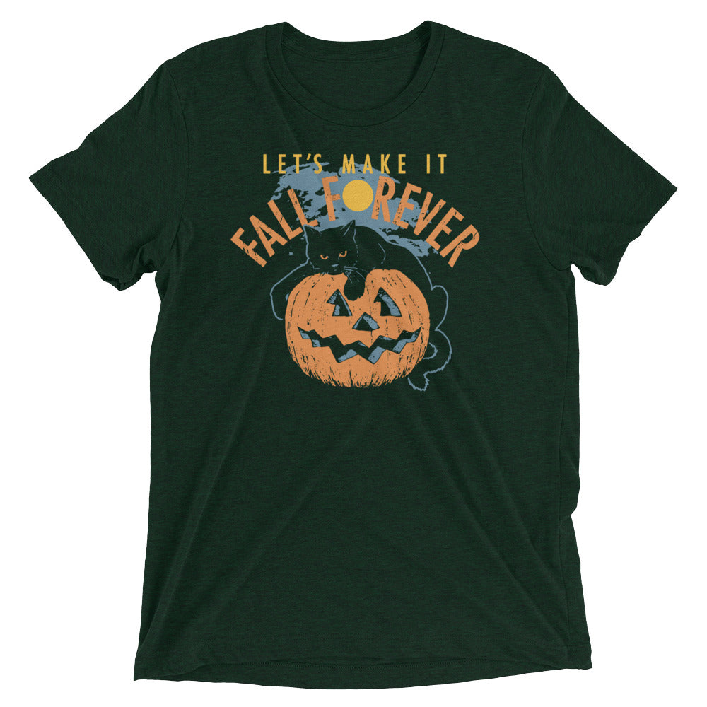 Fall Forever Men's Tri-Blend Tee Hoodie, Sweatshirt | CoreVibeTees.com (Image 2)