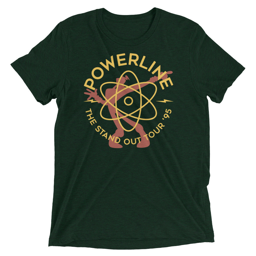 Powerline Men's Tri-Blend Tee Hoodie, Sweatshirt | CoreVibeTees.com (Image 2)