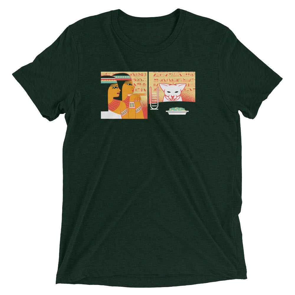 Egyptian Cat Men's Tri-Blend Tee Hoodie, Sweatshirt | CoreVibeTees.com (Image 2)