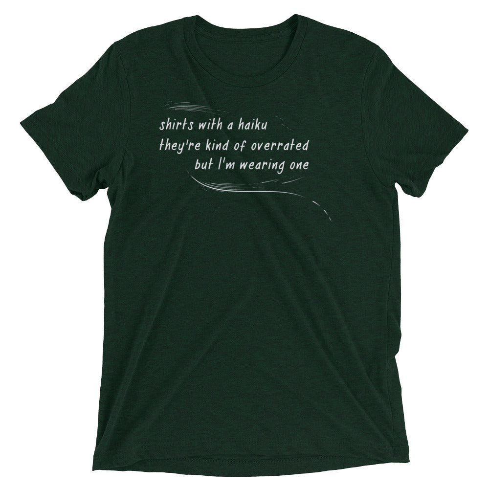 Haiku Men's Tri-Blend Tee Hoodie, Sweatshirt | CoreVibeTees.com (Image 3)