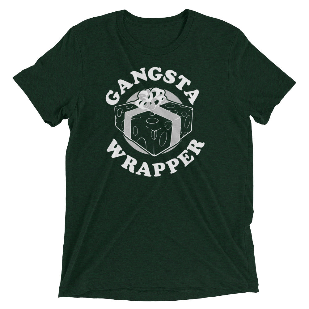 Gangsta Wrapper Men's Tri-Blend Tee Hoodie, Sweatshirt | CoreVibeTees.com (Image 2)