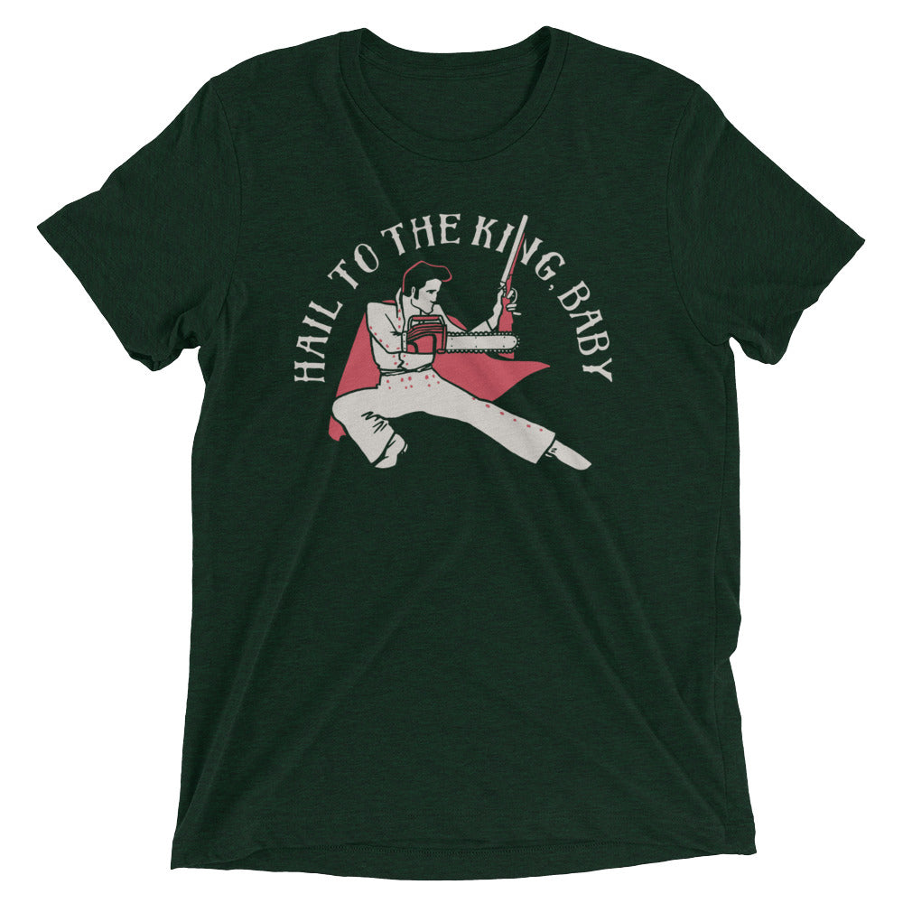 Hail To The King, Baby Men's Tri-Blend Tee Hoodie, Sweatshirt | CoreVibeTees.com (Image 2)