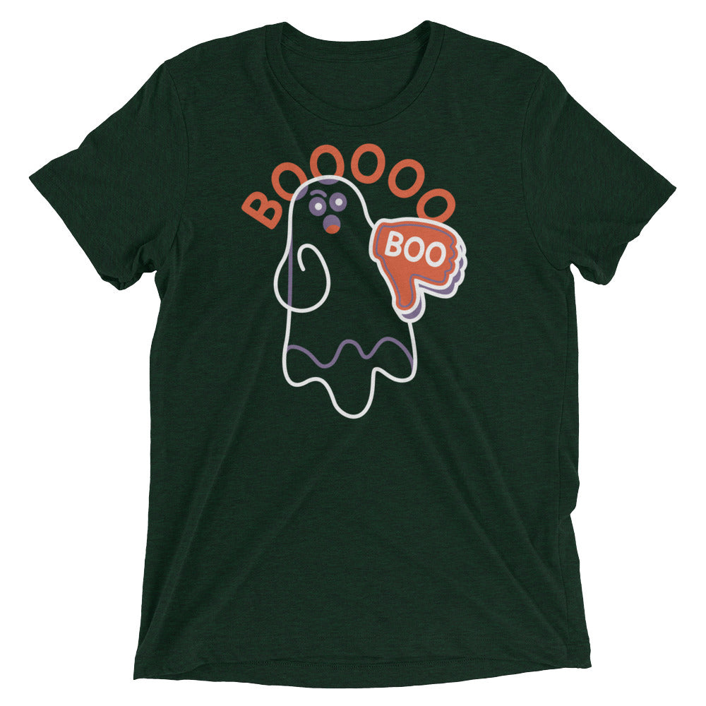 Ghost Boo Men's Tri-Blend Tee Hoodie, Sweatshirt | CoreVibeTees.com (Image 2)