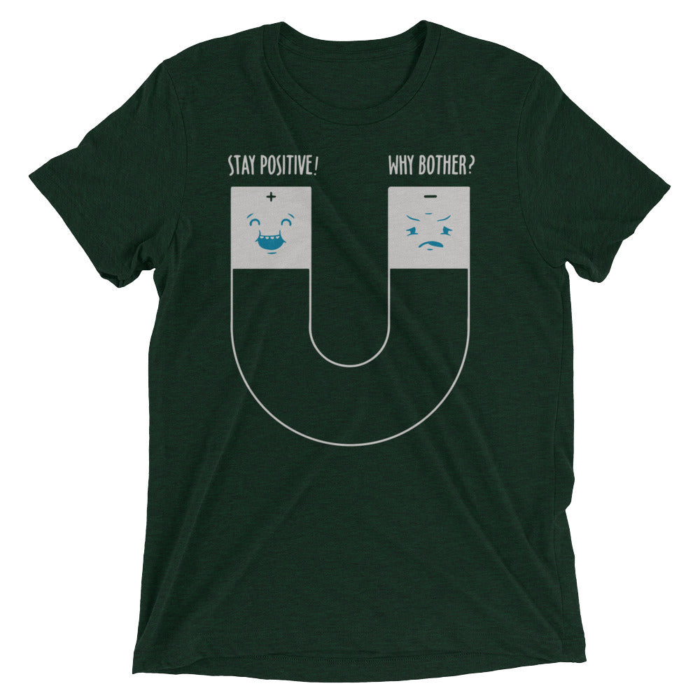 Stay Positive Men's Tri-Blend Tee Hoodie, Sweatshirt | CoreVibeTees.com (Image 3)