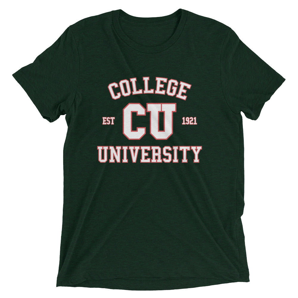College University Men's Tri-Blend Tee Hoodie, Sweatshirt | CoreVibeTees.com (Image 3)