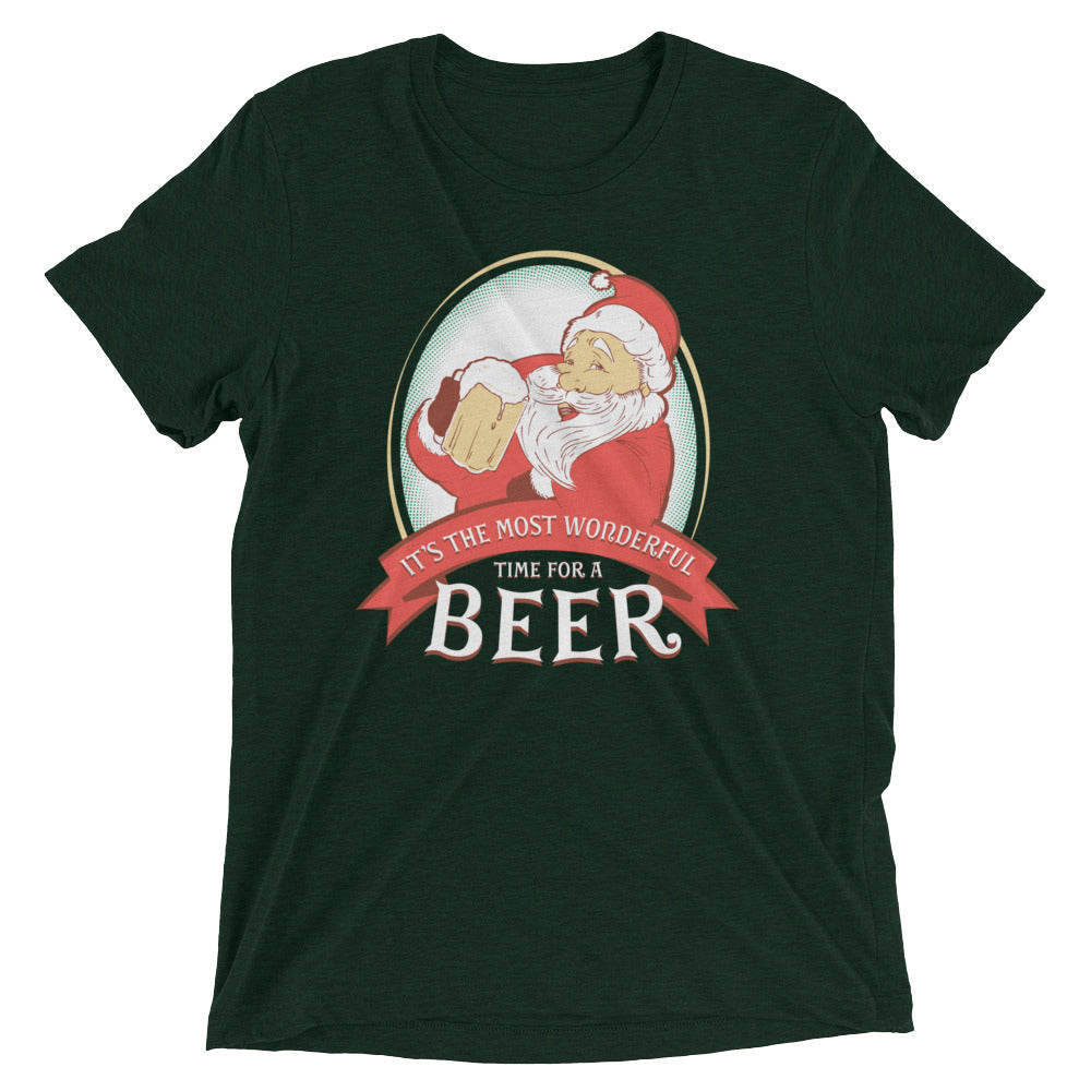 It's the Most Wonderful Time Men's Tri-Blend Tee Hoodie, Sweatshirt | CoreVibeTees.com (Image 1)