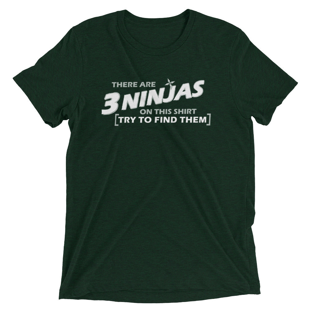 3 Ninjas Men's Tri-Blend Tee Hoodie, Sweatshirt | CoreVibeTees.com (Image 3)