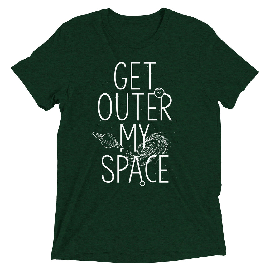 Get Outer My Space Men's Tri-Blend Tee Hoodie, Sweatshirt | CoreVibeTees.com (Image 3)