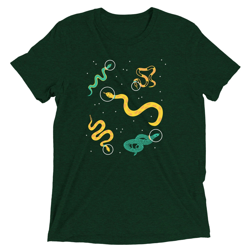 Snakes In Space Men's Tri-Blend Tee Hoodie, Sweatshirt | CoreVibeTees.com (Image 2)