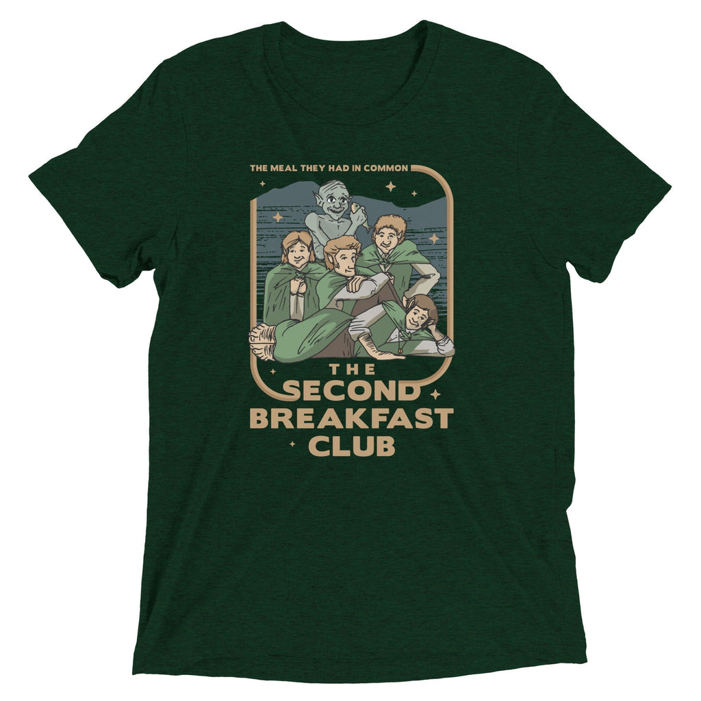 The Second Breakfast Club Men's Tri-Blend Tee Hoodie, Sweatshirt | CoreVibeTees.com (Image 3)