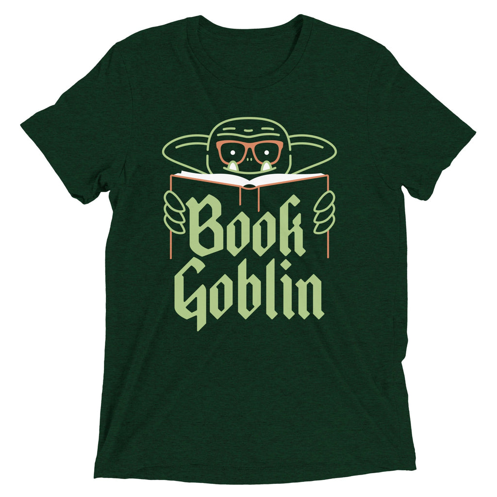 Book Goblin Men's Tri-Blend Tee Hoodie, Sweatshirt | CoreVibeTees.com (Image 3)